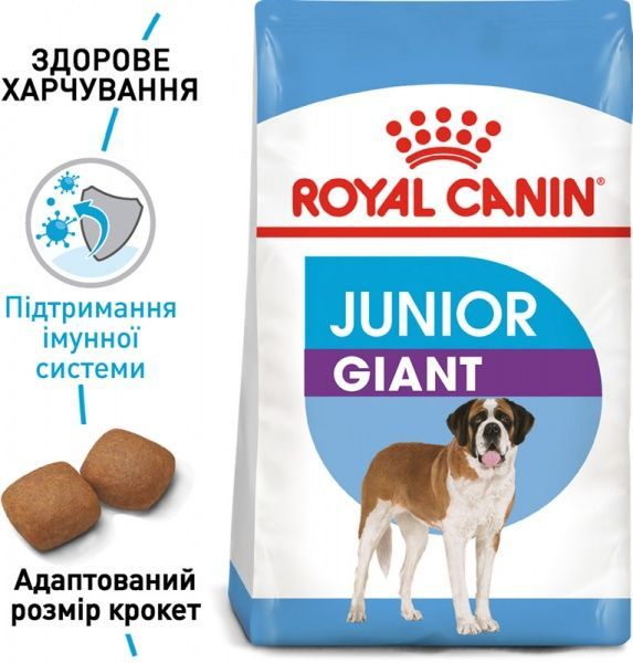 Корм Royal Canin для цуценят GIANT JUNIOR 15 кг