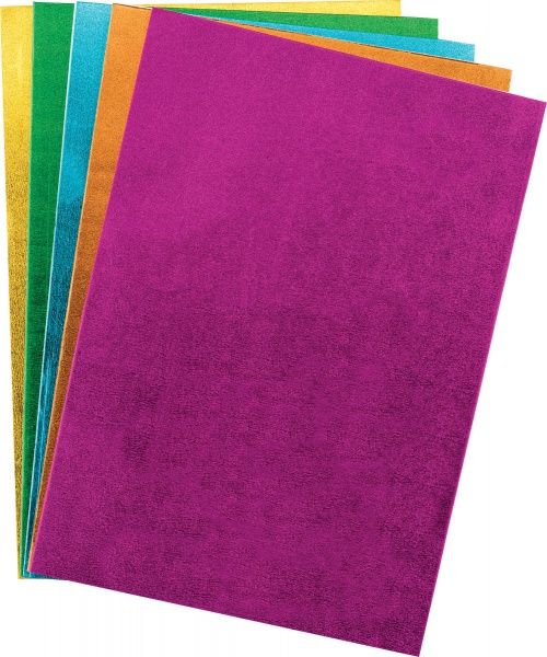 Фоамиран металлизированный на клейкой основе А4 5 цветов Centrum