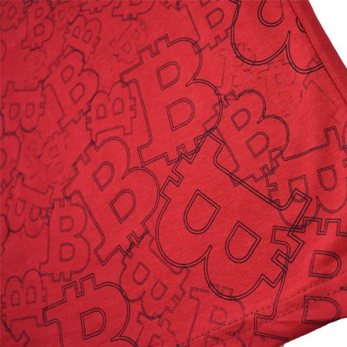 Футболка для мальчика Macma Bitcoin р.146 красный 9002 