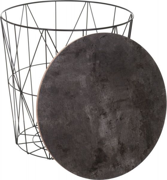 Стол-корзина Сканди Concrete 34,5х34,5х39 см 