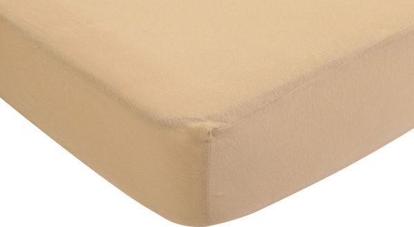 Простынь на резинке 90x200 см бежевый UP! (Underprice) 