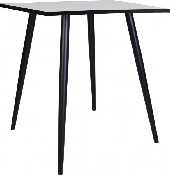 Стол обеденный Nowy Styl MODERN LITE BLACK (18) 800х800 белый/черный 