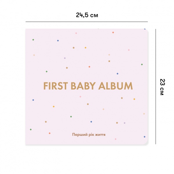 Альбом для младенцев Orner First Baby Album розовый