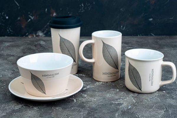 Салатник Minimalism 480 мл бежевый (HTK-017) Limited Edition