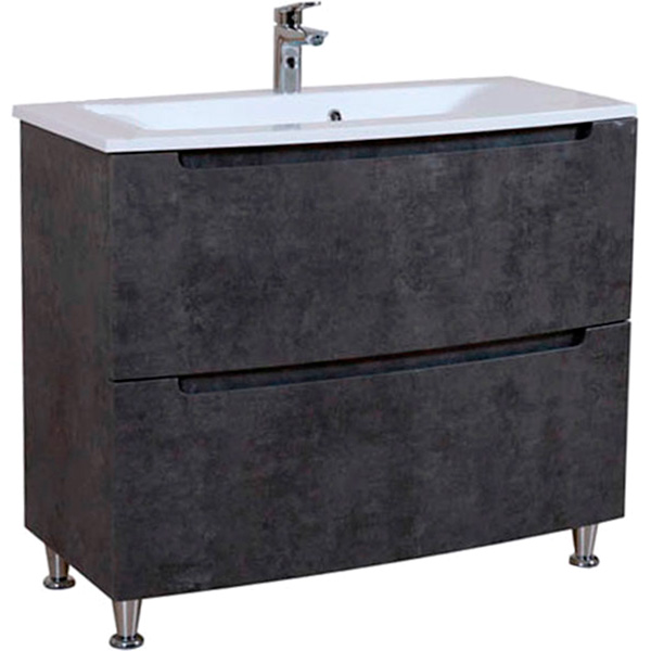 Тумба напольная Aqua Rodos HeadWay 100 см темный мрамор под умывальник из искусственного камня 100