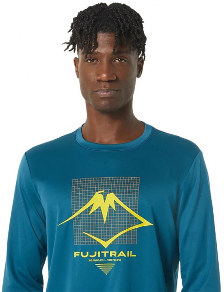 Футболка Asics FUJITRAIL LOGO LS TOP 2011C720-407 р.S синий