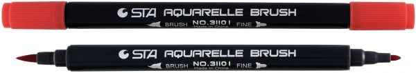 Маркер акварельний STA 3110 I 2-3 мм STA3110I-14 червоно-помаранчевий