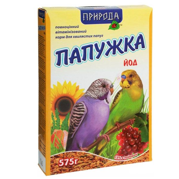 Корм Природа Папужка Йод 575 г