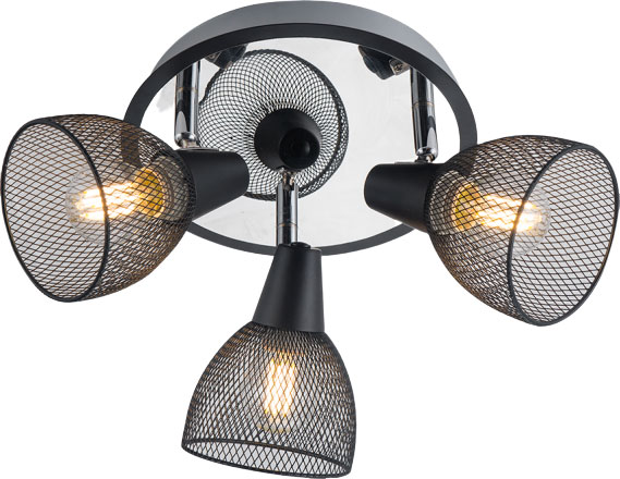 Спот Accento lighting ALIN-Nero-3 3x40 Вт E14 черный 