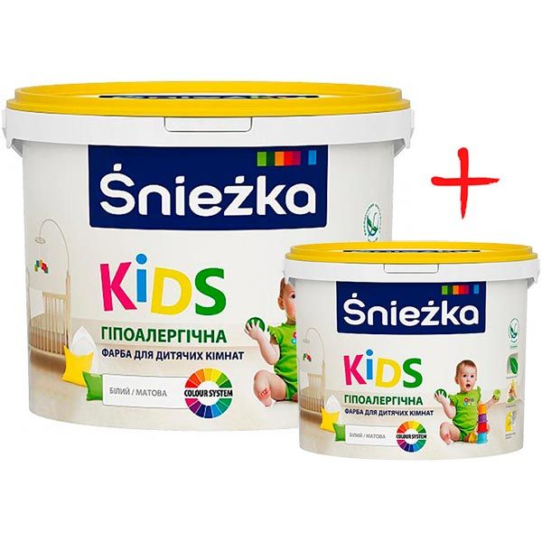 Фарба Sniezka Kids 10 л + 3 л