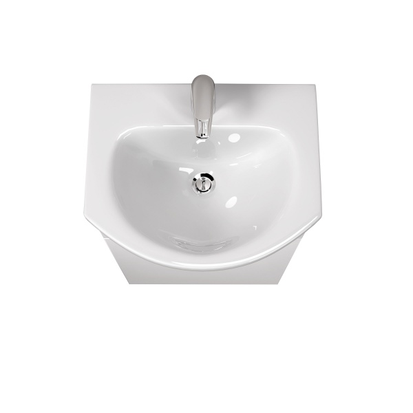 Тумба напольная Мойдодыр Tetris White 50 с умывальником Runa 50