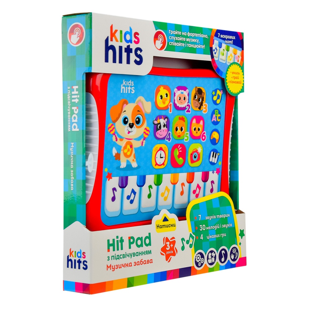 Іграшка розвивальна Kids Hits планшет Музичний фанат KH01/009