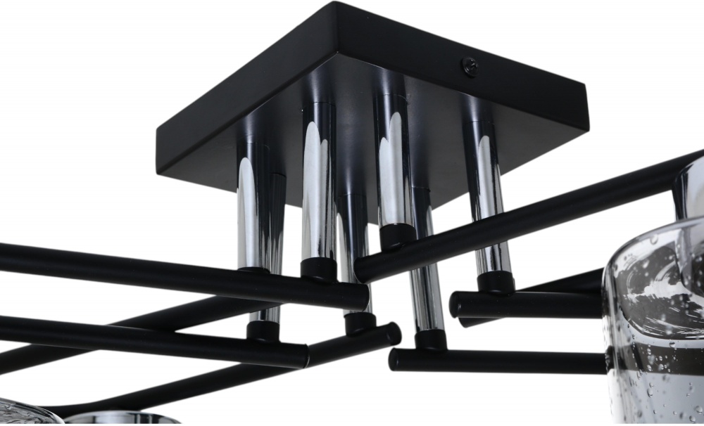 Люстра Sensio Orlean 6x40 Вт E27 черный хром LS-07380/6B-E2740W