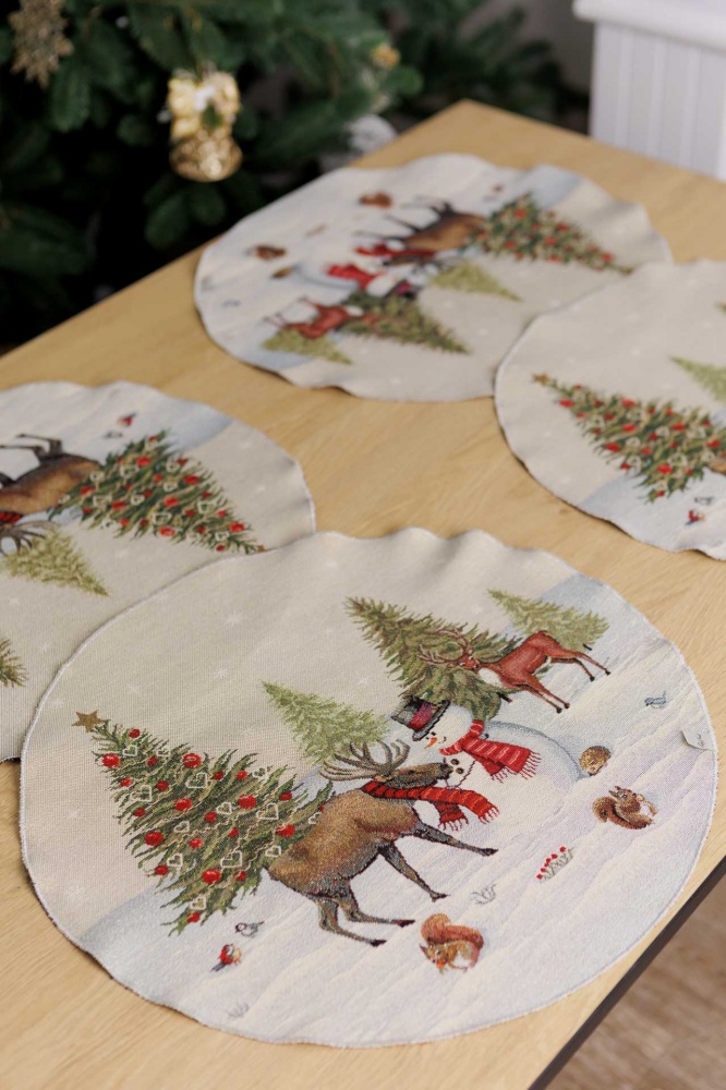 Серветка La Nuit Зимовий ліс d45