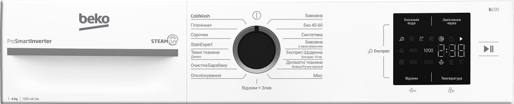 Пральна машина Beko BM1WFSU36233WB