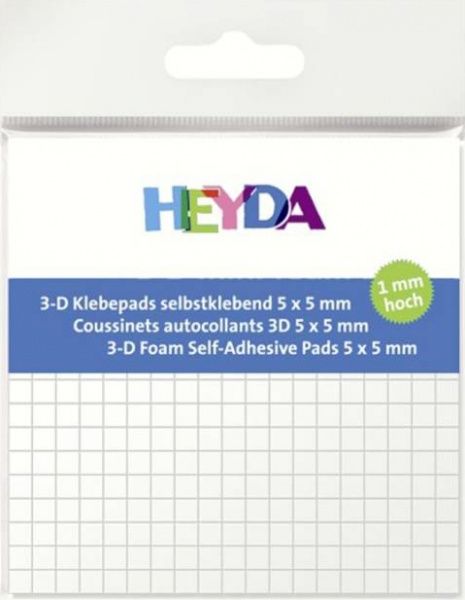 Наклейки 3-D, двусторонние, 5х5х1 мм 204889001 361 шт. Heyda