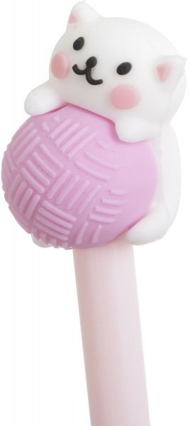 Ручка гелевая Игривый котенок розовый 