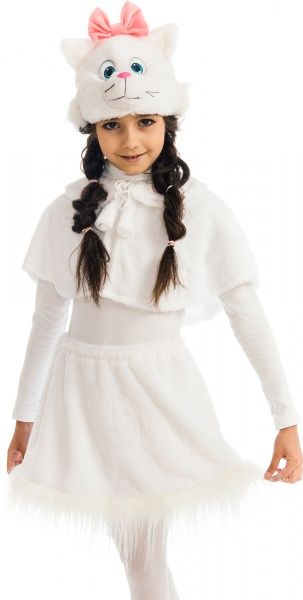 Костюм карнавальний КАРНАВАЛІЯ Кицька 4-7 років р.116 білий 