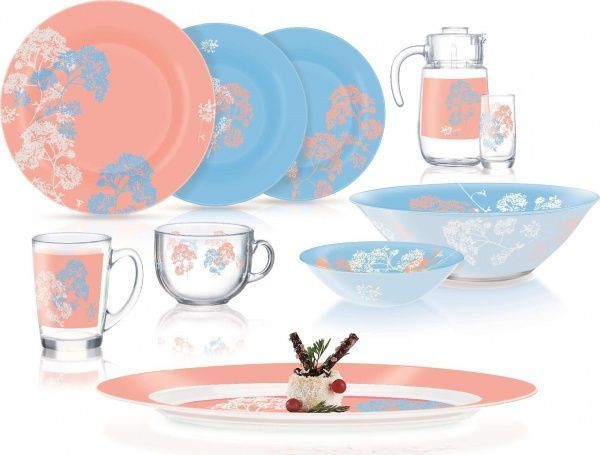 Сервиз столово-чайный AMB ROSE MIX&MATCH 46 пр. Luminarc