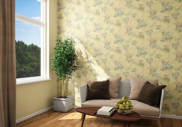 Шпалери вінілові на флізеліновій основі Vinil Блюмарін декор ЭШТ 3-1404 1,06x10,06 м 