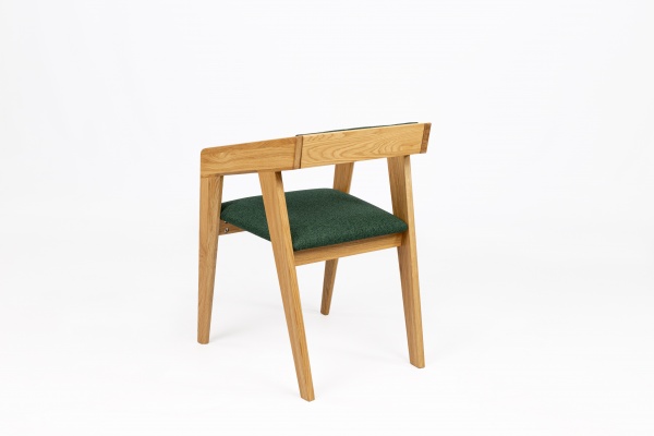 Крісло Честер лайт 580х540х760 мм зелений / дуб