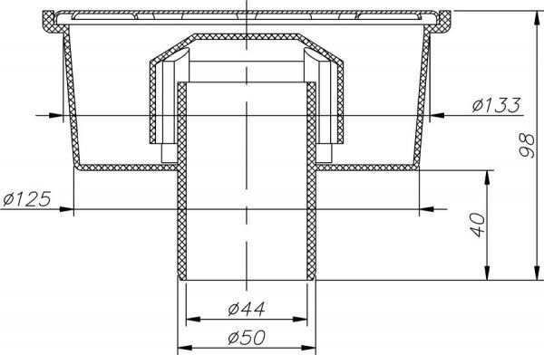 Душевой трап Water House душевой WATER HOUSE D50