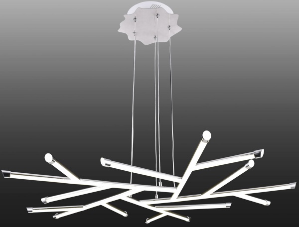 Люстра светодиодная Геотон GTN-612В/5Р 48178 80 Вт хром 