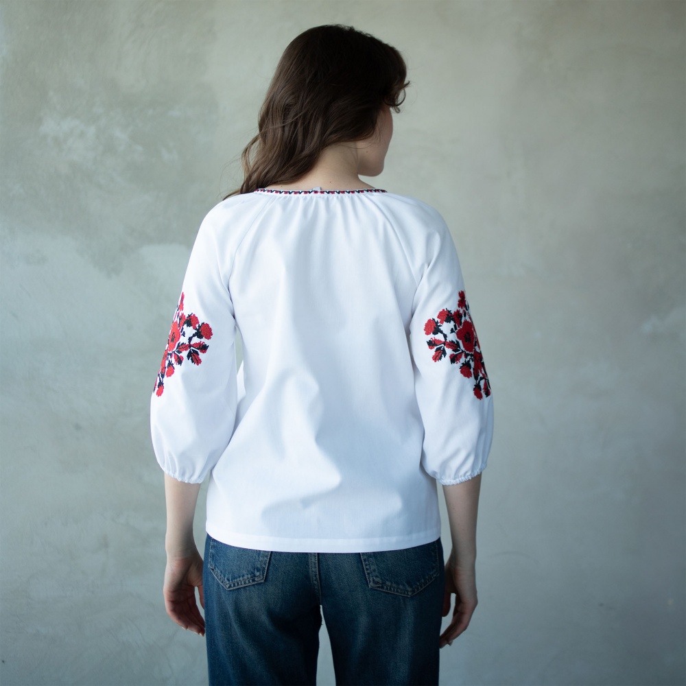 Вышиванка Эдельвика белый р. M 115-25/09