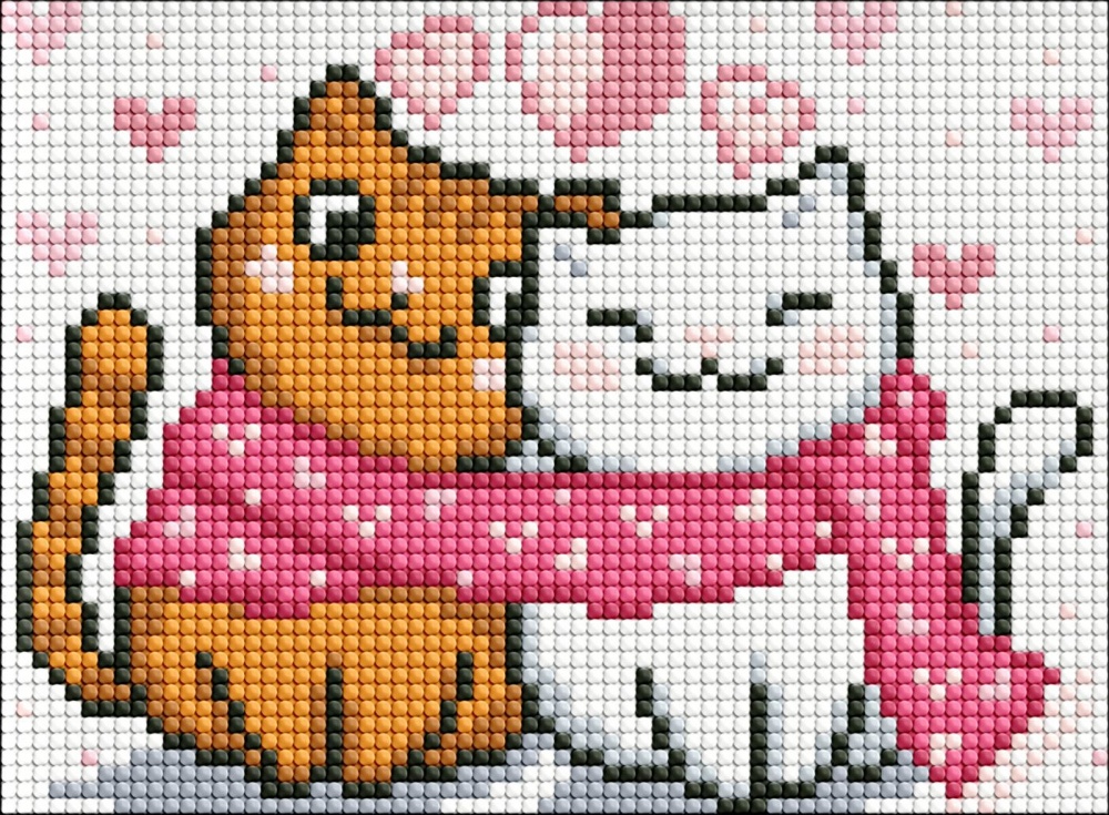 Алмазная мозаика Влюблённый пушистик ©Мария Давыдова Ideyka