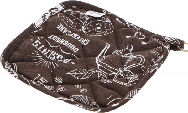 Прихватка Brown Breakfast 20x20 см коричневый Прованс 