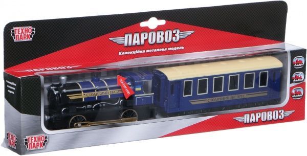 Модель Технопарк Паровоз з вагоном CT10-038