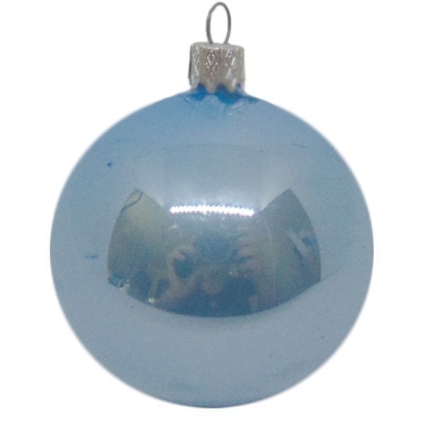 Шар стеклянный d60 голубой