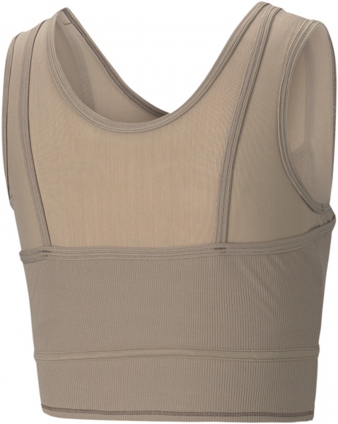 Майка Puma STUDIO LAYERED CROP TOP 52022381 р.S бежевий
