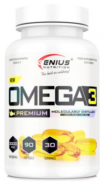Жирные кислоты Genius Nutrition Omega 3 fish oil 90 капс. 