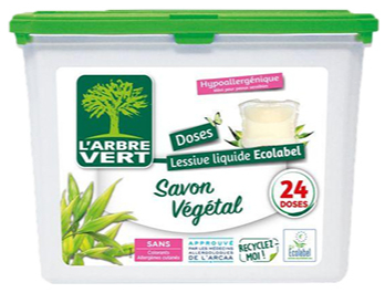 Капсулы для машинной стирки Larbre Vert Растительное мыло 24 шт. 