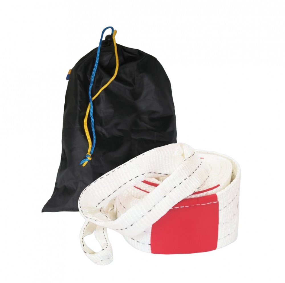 Трос буксировочный ТКС 6 м 11 т белый с красным