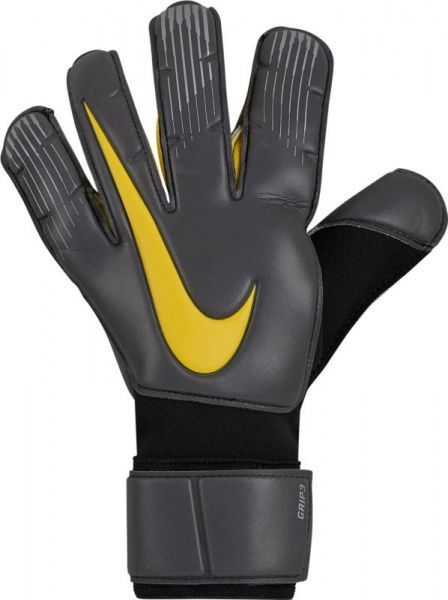 Вратарские перчатки Nike GK GRP3-FA18 р. 7 темно-серый GS0360-060