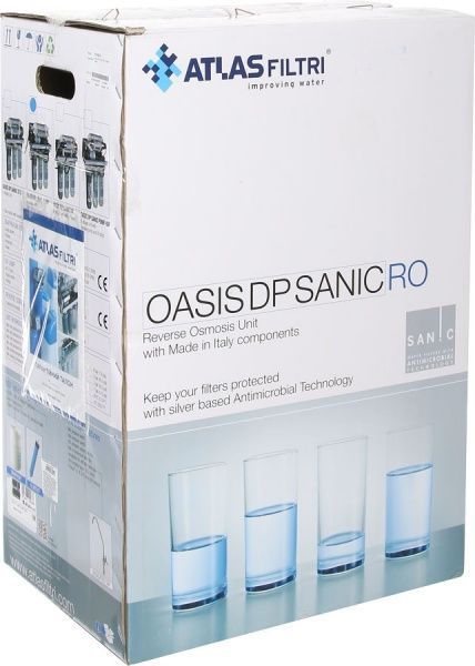 Система обратного осмоса Atlas Filtri Oasis Dp Sanic Pump с насосом и минерализатором