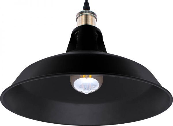 Підвіс Hopfen Cap Loft 1x40 Вт E27 чорний 