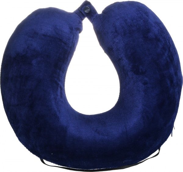 Подушка 30х30х9 см синя Luna