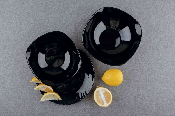 Салатник V-225SBL Black Square 225 мм Vittora