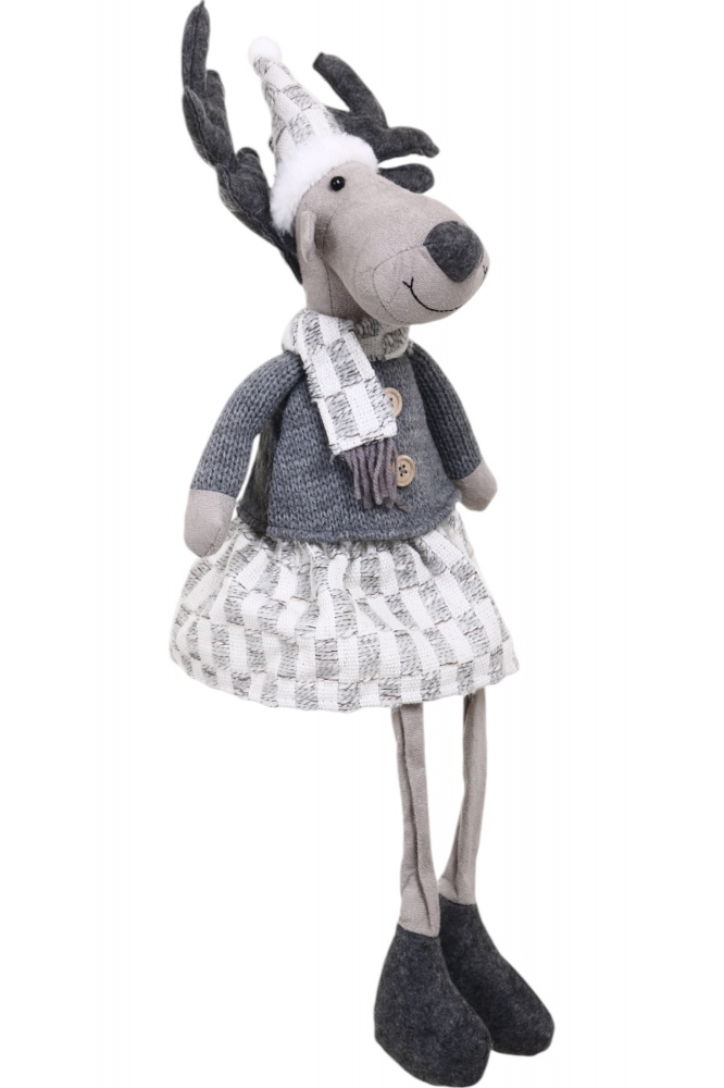 Декорация новогодняя Лось который сидит в ассортименте LF2220029AB 65 см