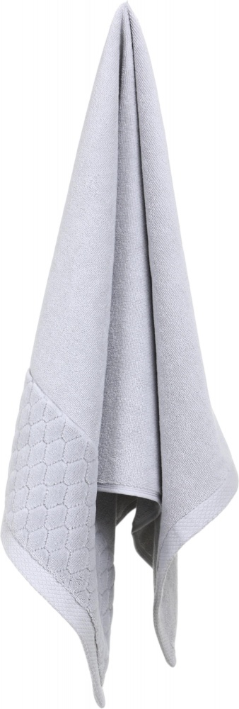 Рушник махровий VELOUR CELLS 50x90 см світло-сірий La Nuit
