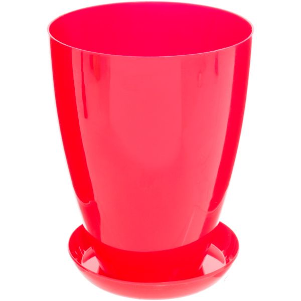 Горшок цветочный Омела 12 см красный