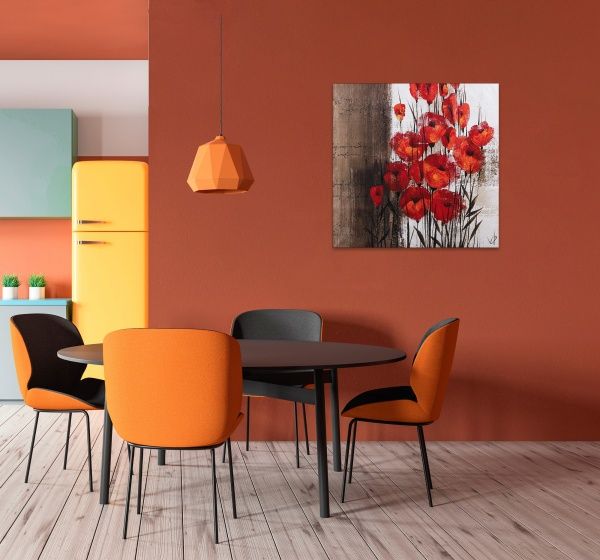 Репродукція Flowers 5 80-35 80x80 см 