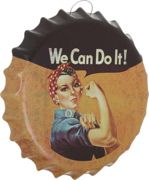 Декор настенный Крышка от бутылки жестяная We can do it d35 