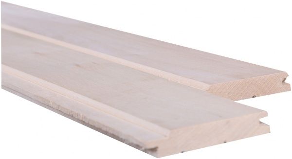 Вагонка дерев'яна 1ґ липова цільна 15x85x1500 мм (уп. 5 шт.)