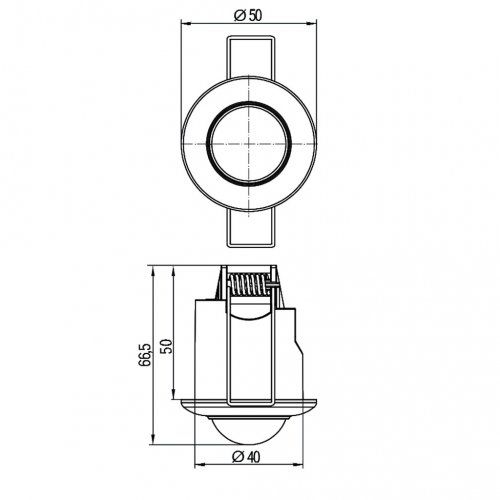 Датчик движения IEK ДД 301 360° 6м 800W IP20 белый LDD11-301-800-001