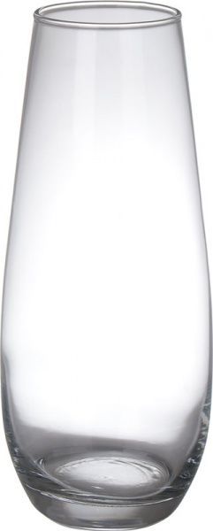 Ваза стеклянная прозрачная Ботаника 26 см 43267