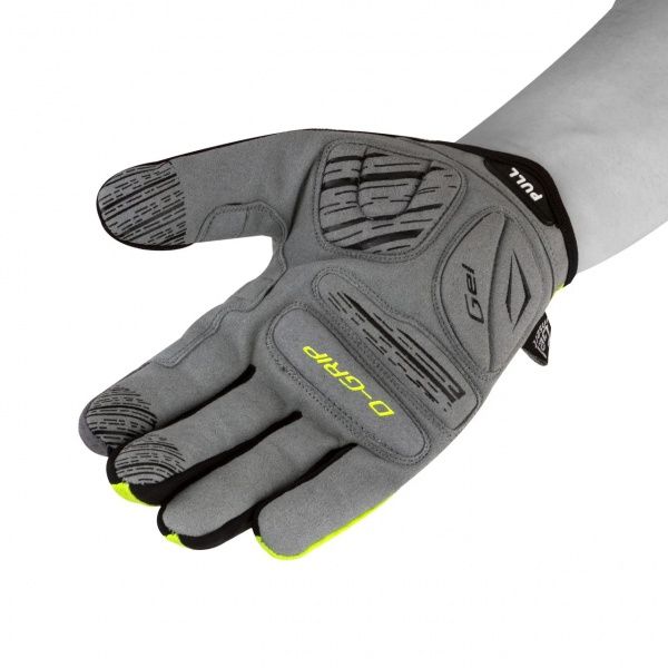 Рукавички PowerPlay 6551_XXL_Green р. 2XL сіро-салатовий